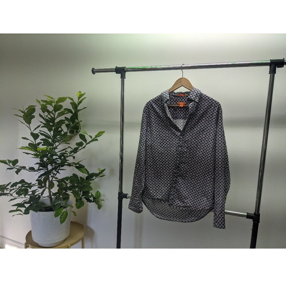 Joe Fresh - Slim fit collared shirt - Lattice pattern - Medium